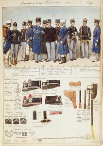 Uniformen der Grenadiere von Sardinien, Linieninfanterie, Unteroffiziere des Königreichs Italien von Quinto Cenni