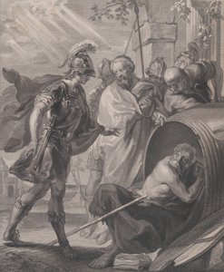 Das Treffen von Diogenes von Sinope und Alexander dem Großen