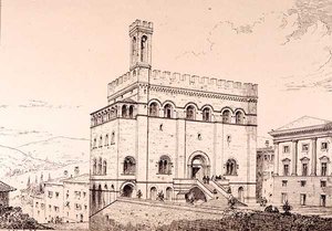 Palazzo del Comune, Gubbio, Italien