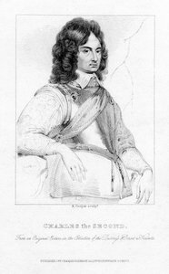 Karl II., König von England, Schottland und Irland, 19. Jahrhundert von R. Cooper