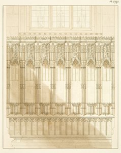 Schirm am Ostende des Nordschiffs der Kathedrale von Bristol
