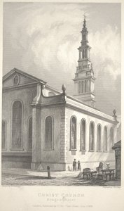 Christ Church, Newgate Street von R. W. Billings