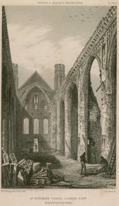 St. Stephanskapelle, Westminster, London, Blick nach Osten von R. W. Billings