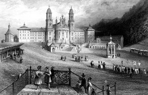 Die Abtei von Einsiedeln, Schwyz, Schweiz