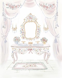 Elegante Blumenkommode