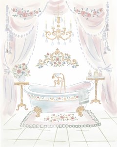 Shabby-Chic-Badezimmer
