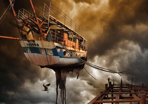 Dramatisches Fliegendes Schiff von Radoslav Penchev