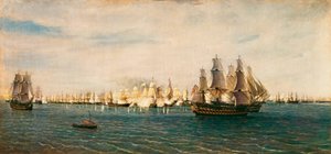 Die Schlacht von Trafalgar, 21. Oktober 1805 von Rafael Monleon y Torres