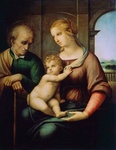Die Heilige Familie oder Madonna mit dem bartlosen Joseph, ca. 1506