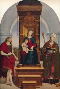 Die Madonna Degli Ansidei, 1505, um 1915
