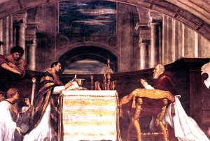 Die Messe von Bolsena (Detail), 1512
