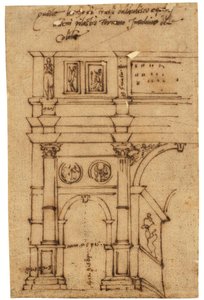 Teilansicht des Konstantinsbogens, Rom von Raffaello da Montelupo
