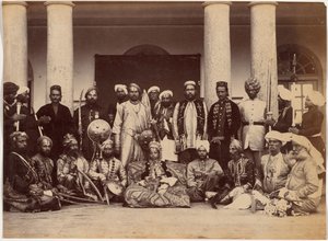 Maharadscha von Rewa und Sardars von Raja Deen Dayal