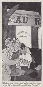 Illustration für Gentlemen Prefer Blondes von Anita Loos von Ralph Barton