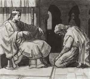 Walteof, Earl of Northumbria vor König Wilhelm I. von Ralph Bruce