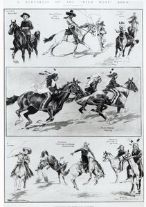 Probe der Wild West Show in Olympia von Ralph Cleaver