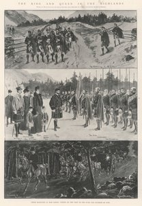 Der König und die Königin in den Highlands