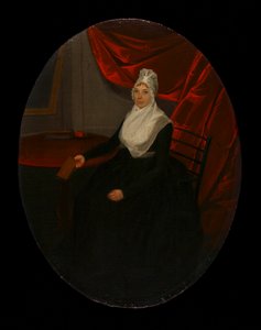 Porträt der Frau eines Uhrmachers aus Connecticut, ca. 1800
