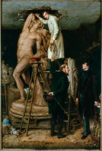 John Graham Lough in seinem Studio, 1881