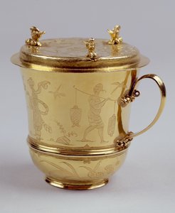 Goldene Schokoladentasse, ca. 1685