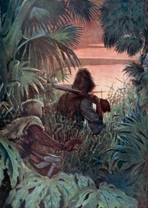Illustration für Robinson Crusoe von Daniel Defoe
