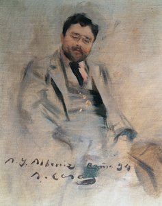 Porträt des spanischen Pianisten und Komponisten Isaac Albeniz (Camprodon)