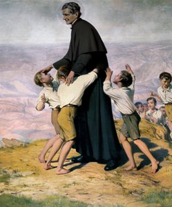 Heiliger Johannes Bosco (Don Bosco) von Ramon Bofarull