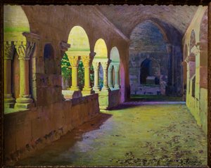 Der Kreuzgang von San Benet de Bages von Ramon and Rusinol Santiago (1861 1932) Casas
