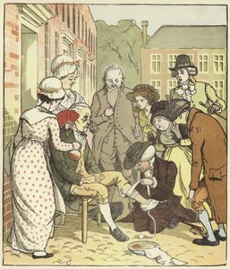 Eine Elegie auf den Tod eines verrückten Hundes von Randolph Caldecott
