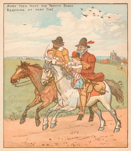 Fort gingen die hübschen Kinder, erfreut zu dieser Zeit, um 1878 von Randolph Caldecott