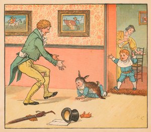 ...ein Kaninchenfell, um das Baby Bunting einzuwickeln, ca. 1880