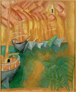 Boote im Hafen von Marseille von Raoul Dufy