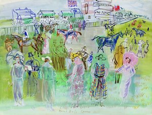 Elegante Leute in Epsom