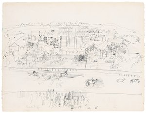 Rennbahn von Epsom von Raoul Dufy