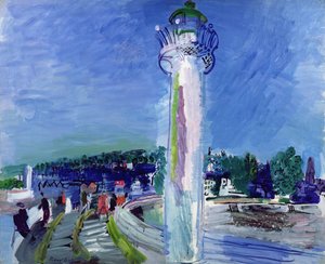 Honfleur, der Steg und der Leuchtturm, um 1935