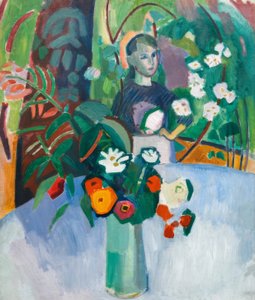 Jeanne in den Blumen von Raoul Dufy