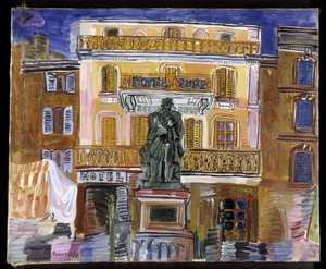 Das Hotel Sube in Saint Tropez von Raoul Dufy