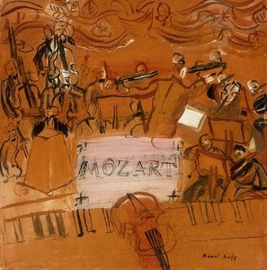 Das Orchester mit der Partitur von Raoul Dufy