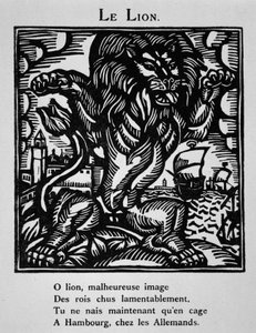 Der Löwe - in „Le Bestiaire ou cortège d