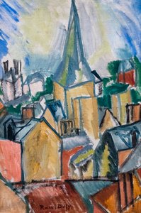 Die Kirche Saint-Vincent in Le Havre, um 1909 von Raoul Dufy