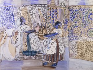 Empfang in Marrakesch von Raoul Dufy