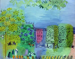 Die Allee im Bois de Boulogne, Paris