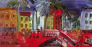 Der Musikpavillon auf dem Platz, Hyères, ca. 1938 von Raoul Dufy