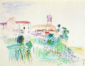 Dorf in der Provence von Raoul Dufy