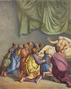Jakob segnet seine Kinder von after Raphael