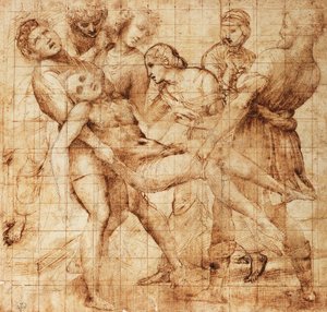 Studie für die Kreuzabnahme des Pala Baglioni (Altarbild)