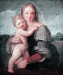 Die Madonna mit Kind (Madonna des Turms) 1509-1511 von Raphael