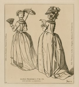 Französische Frauen, 1778-79 von Raphael Jacquemin