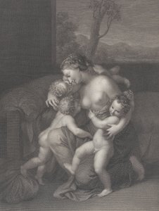 Wohltätigkeit mit drei kleinen Kindern, 1795