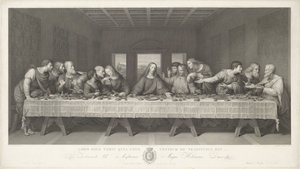 Das letzte Abendmahl von Raphael Morghen